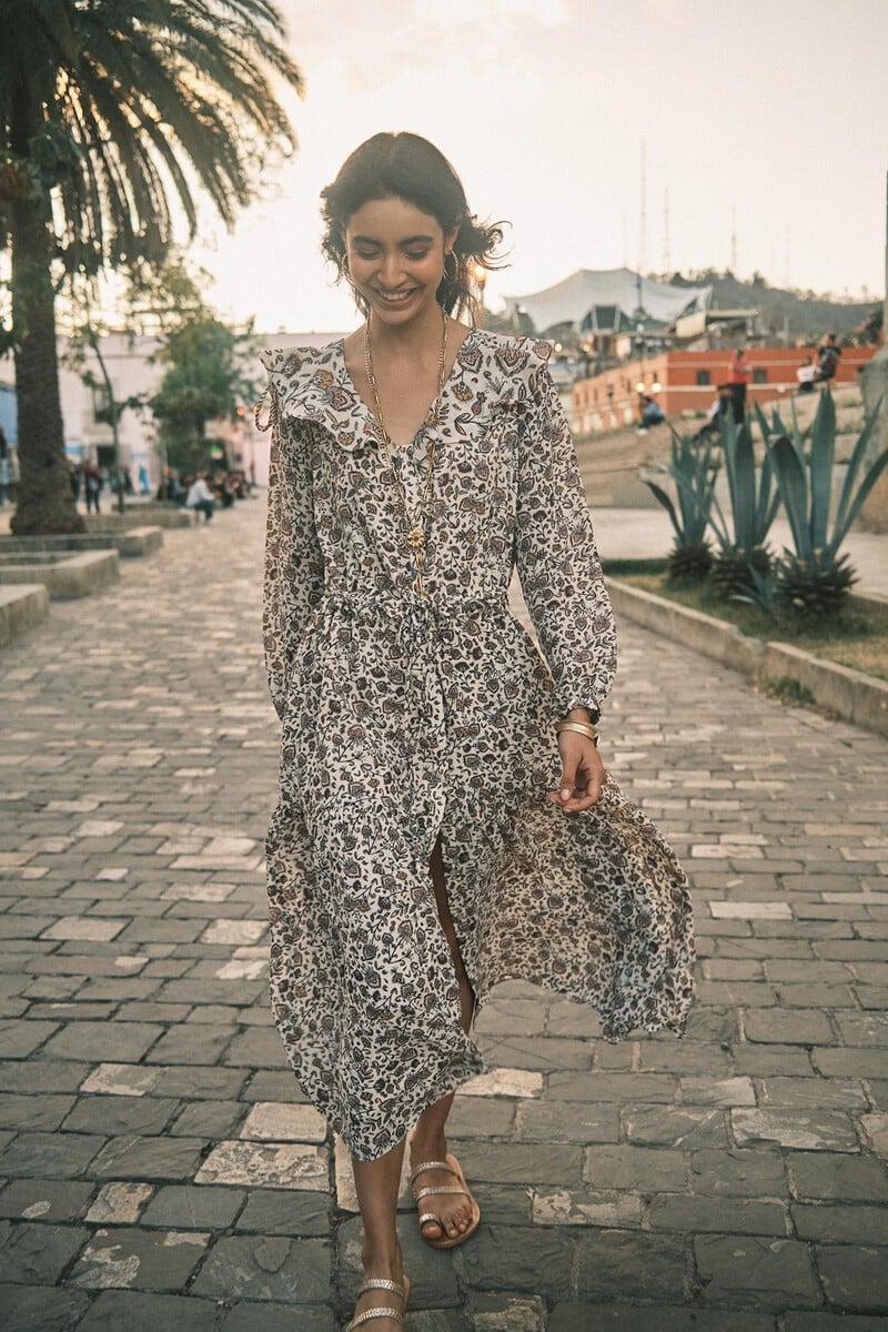 Cortefiel Lorena. Vestido estampado