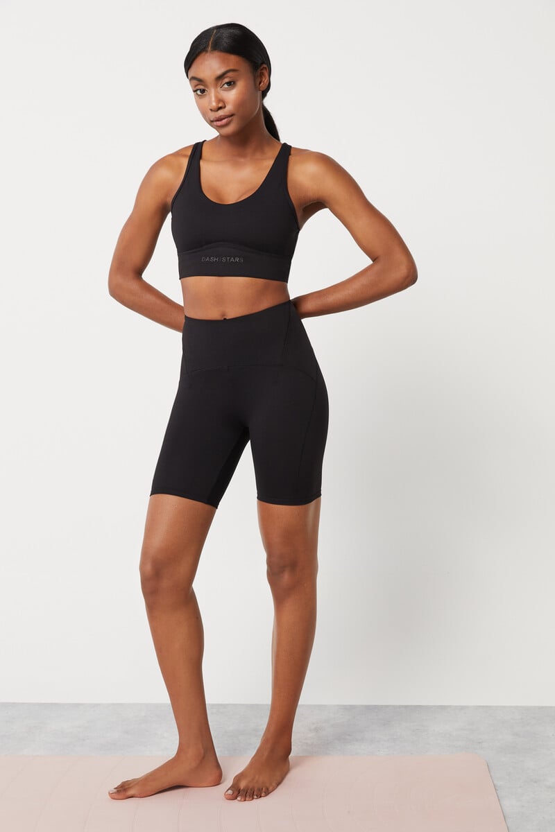 Cortefiel Mallas Ciclista Negro Soft Move