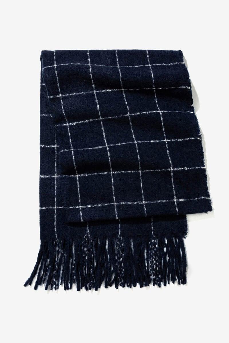 Cortefiel Manta Bufanda Cuadros Bicolor