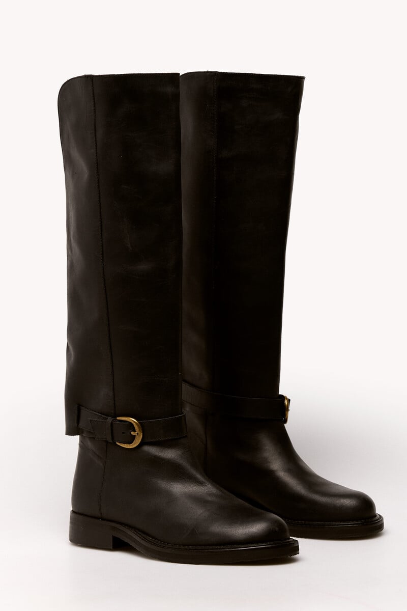 Cortefiel Marcela. Botas Altas Piel
