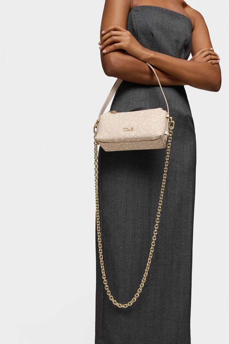 Cortefiel Minibolso Beige Kaos Mini Lines