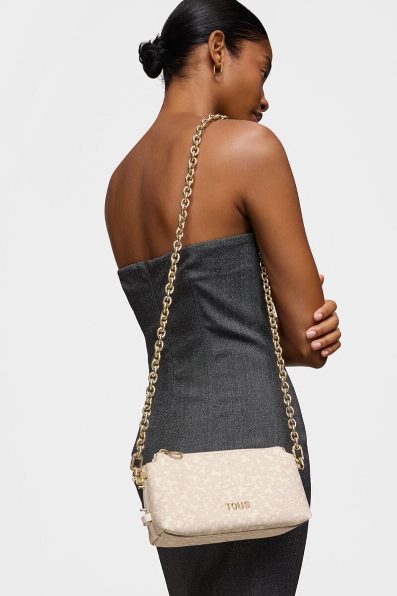 Cortefiel Minibolso Beige Kaos Mini Lines