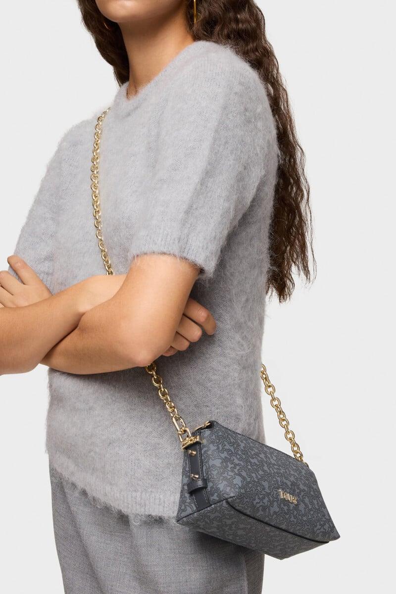 Cortefiel Minibolso Gris Oscuro Kaos Mini Lines