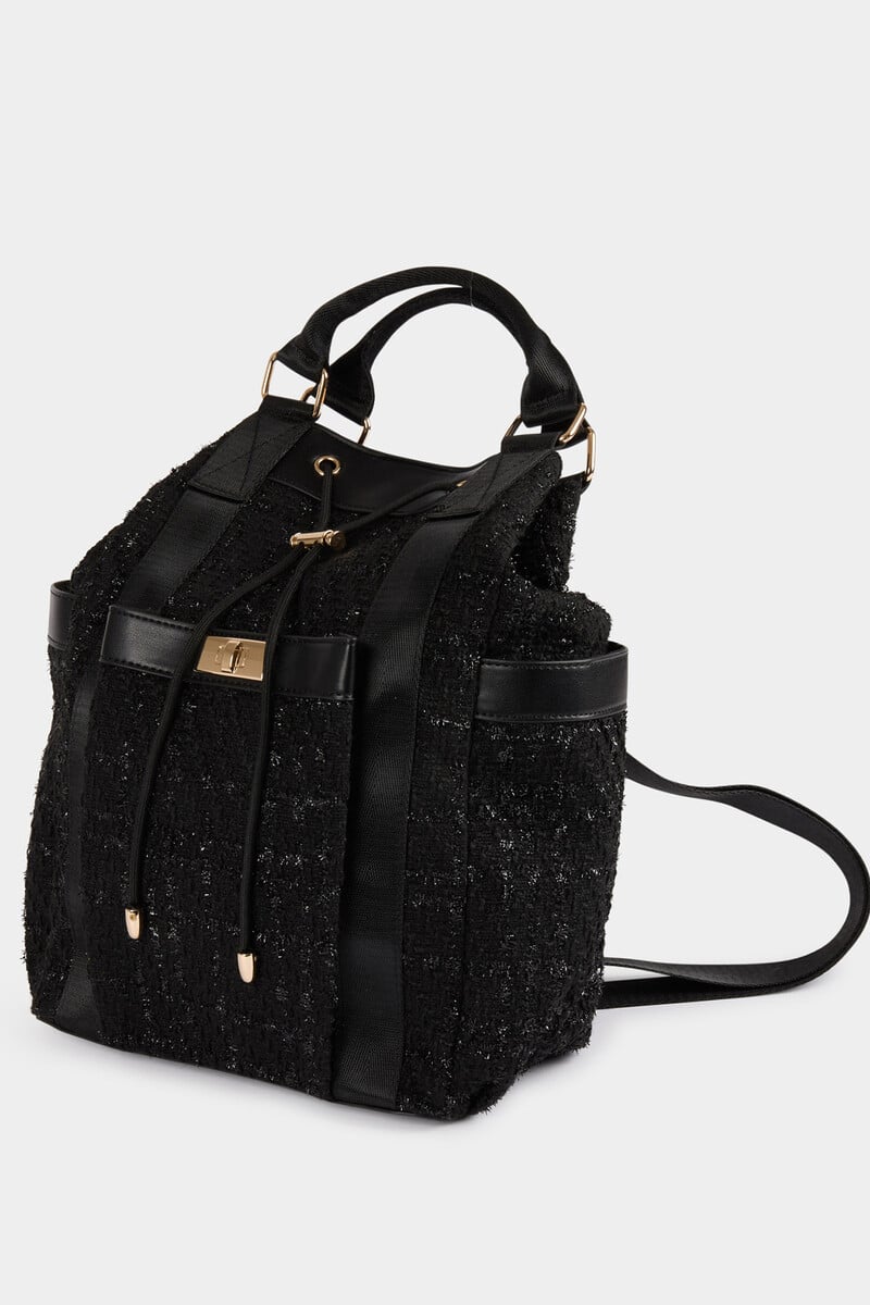 Cortefiel Mochila De Tweed