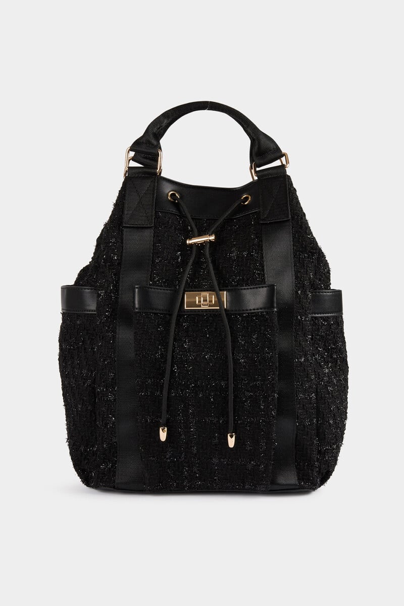 Cortefiel Mochila de tweed