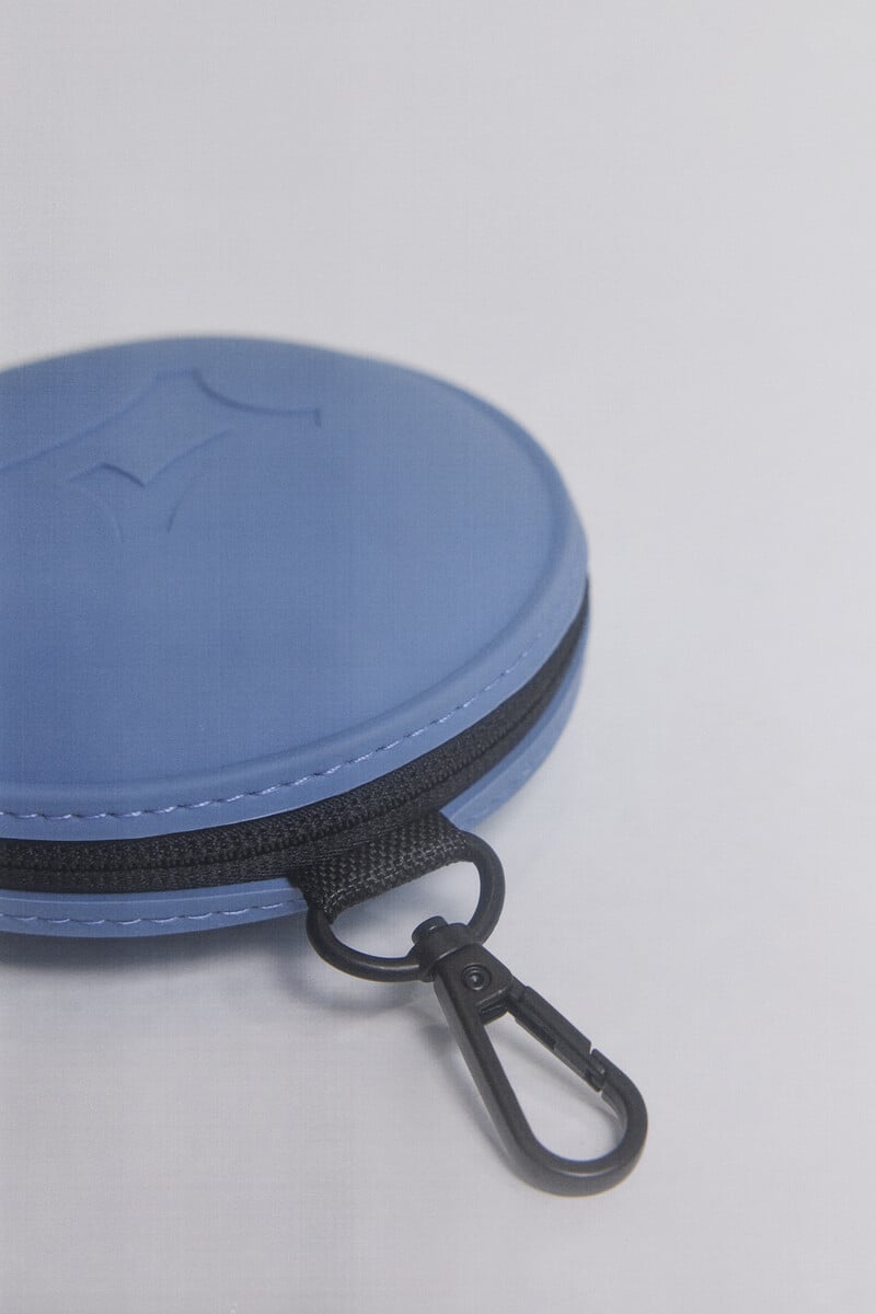 Cortefiel Monedero Silicona Circular Azul