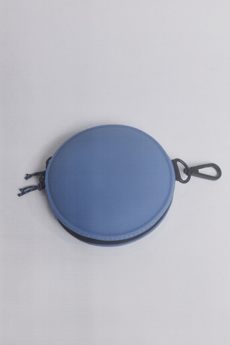 Cortefiel Monedero Silicona Circular Azul