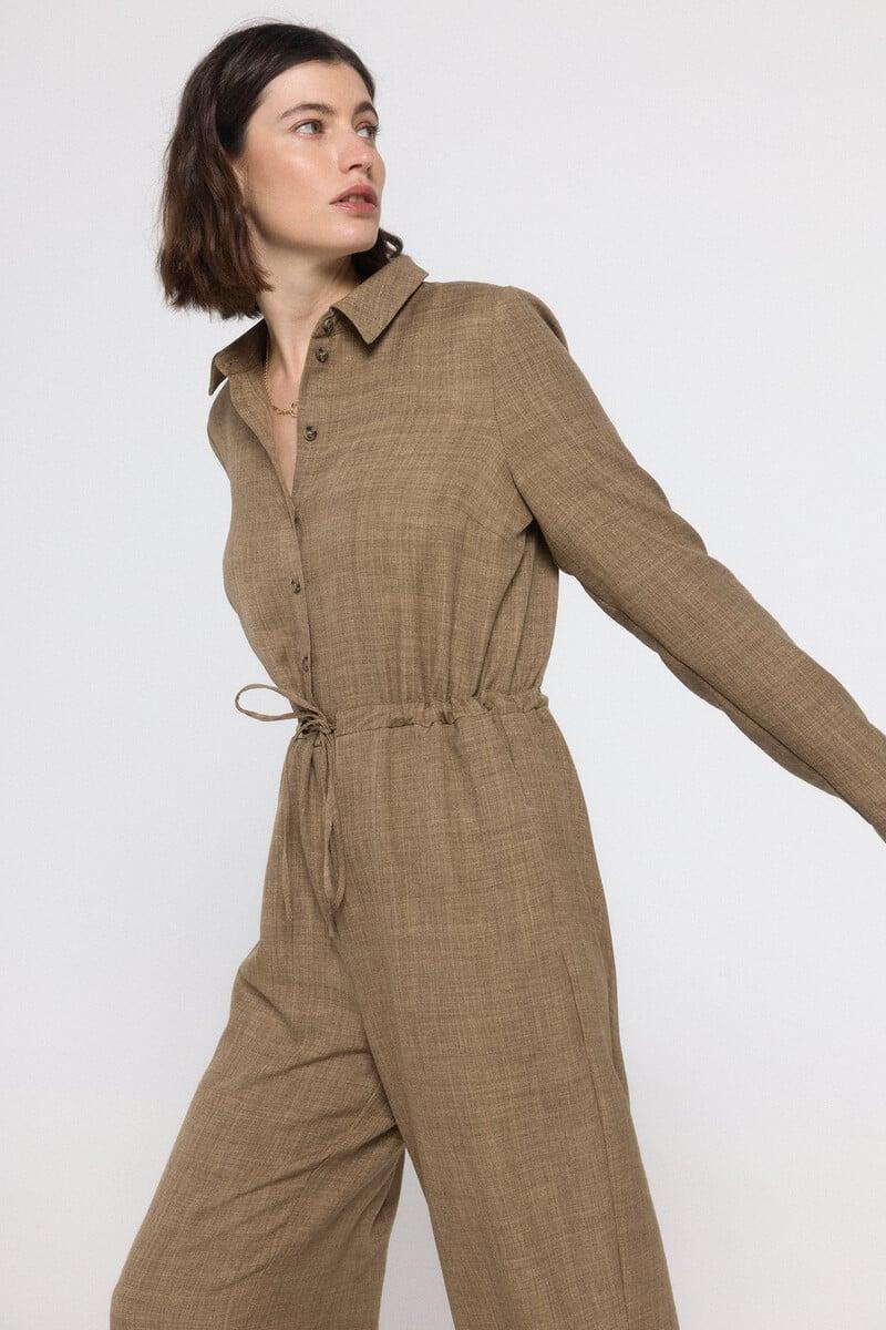 Cortefiel Mono Largo De Manga Larga