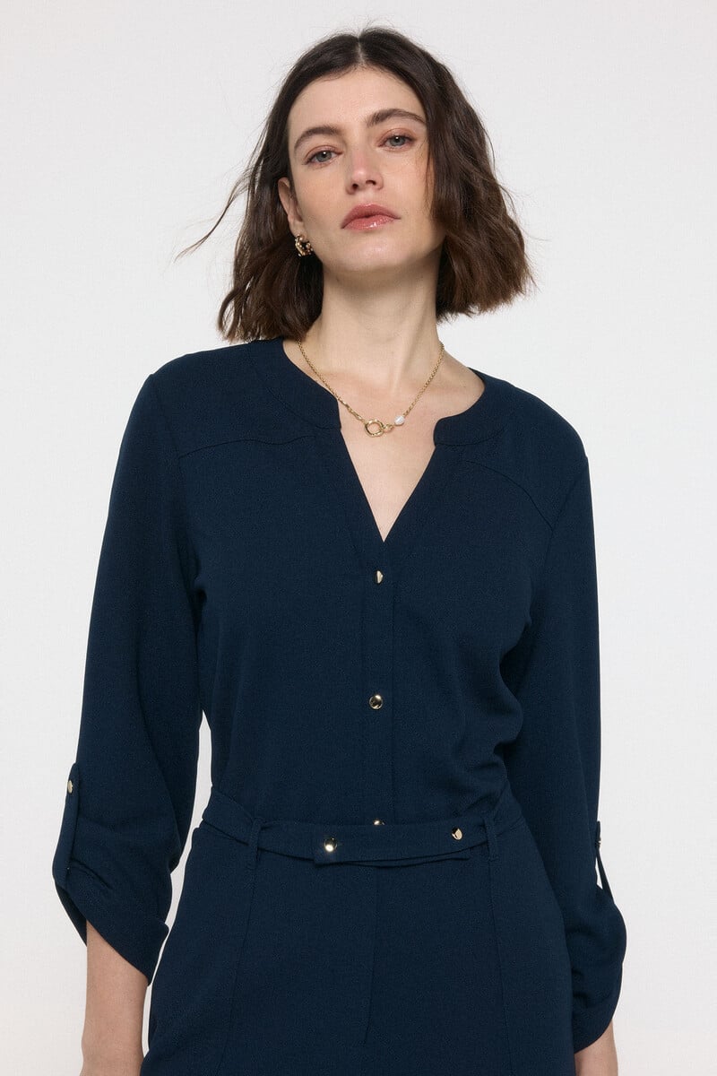 Cortefiel Mono Largo De Manga Larga