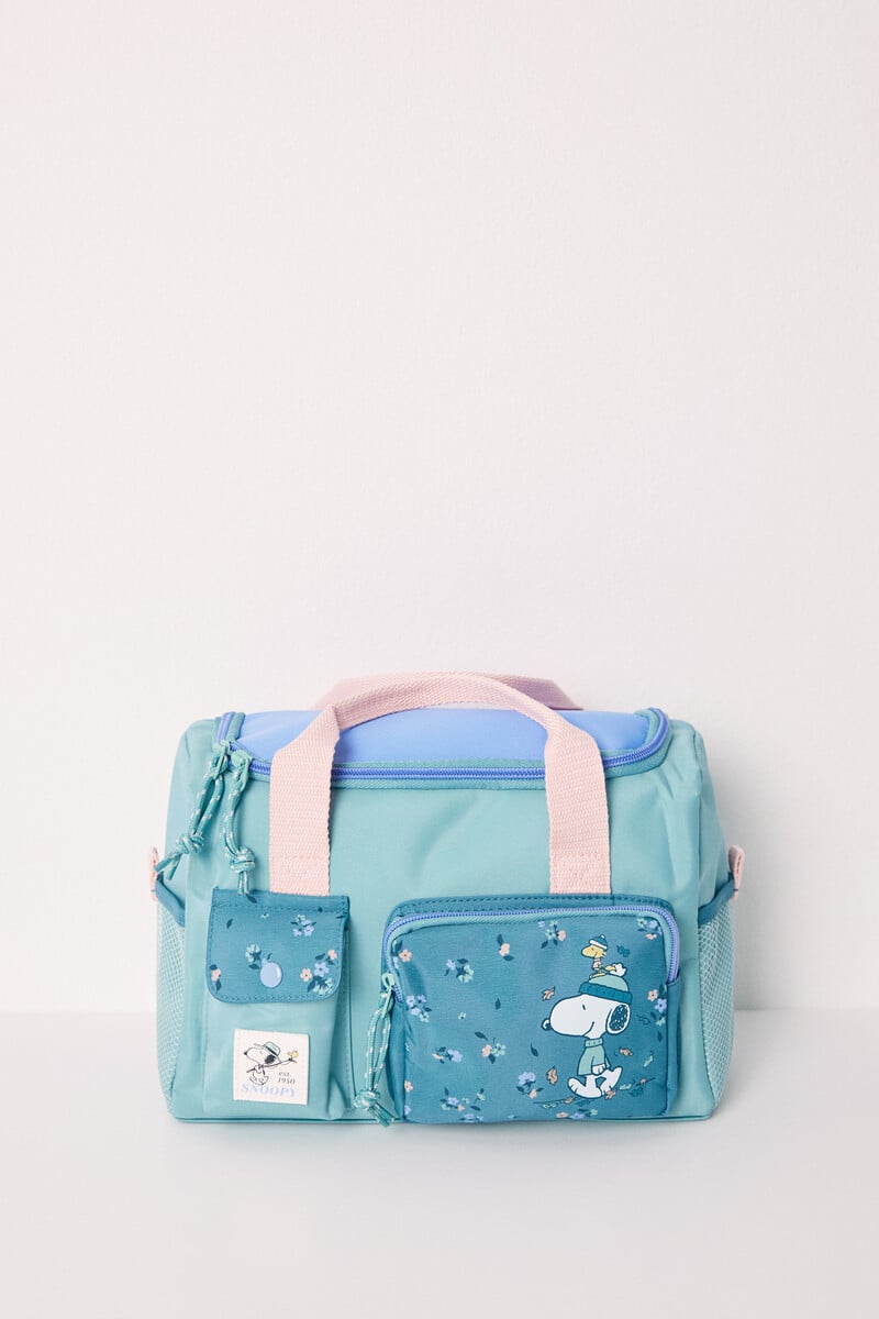 Cortefiel Neceser Grande Color Block Snoopy