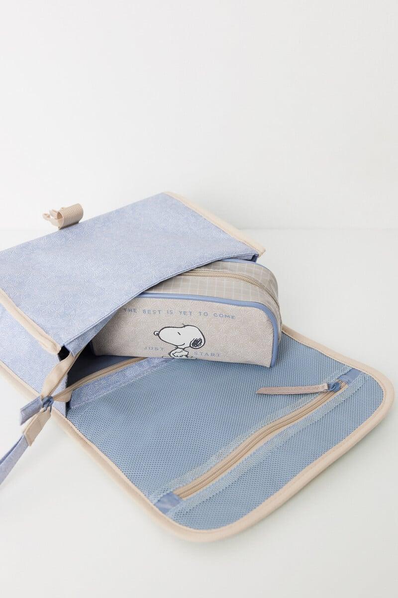 Cortefiel Neceser Mediano Azul Snoopy