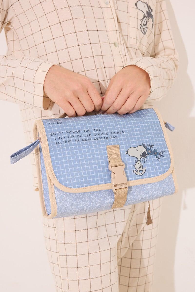 Cortefiel Neceser mediano azul Snoopy