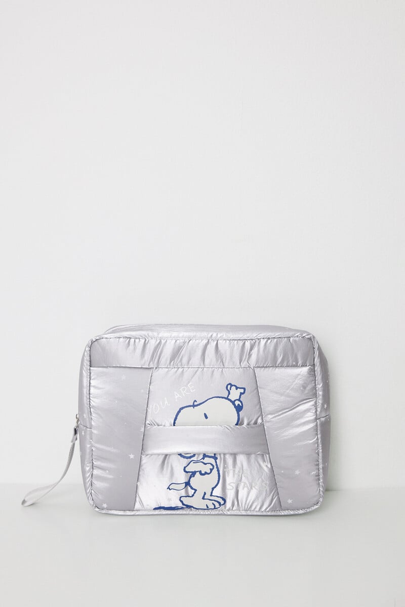 Cortefiel Neceser mediano nylon acolchado Snoopy
