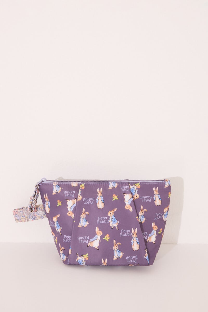 Cortefiel Neceser Mediano Nylon Print Mr. Rabbit