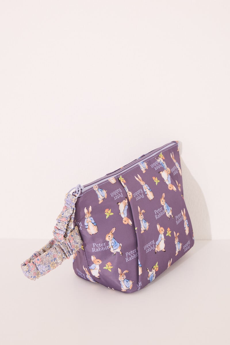Cortefiel Neceser Mediano Nylon Print Mr. Rabbit