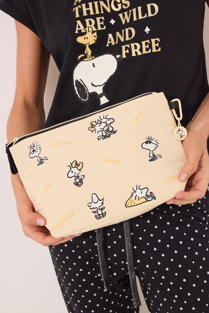 Cortefiel Neceser mediano Snoopy amarillo