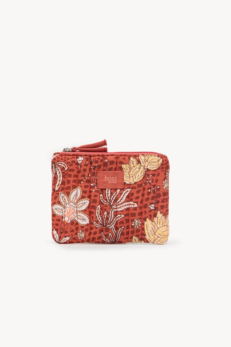 Cortefiel Nicole. Cartera de algodón estampada