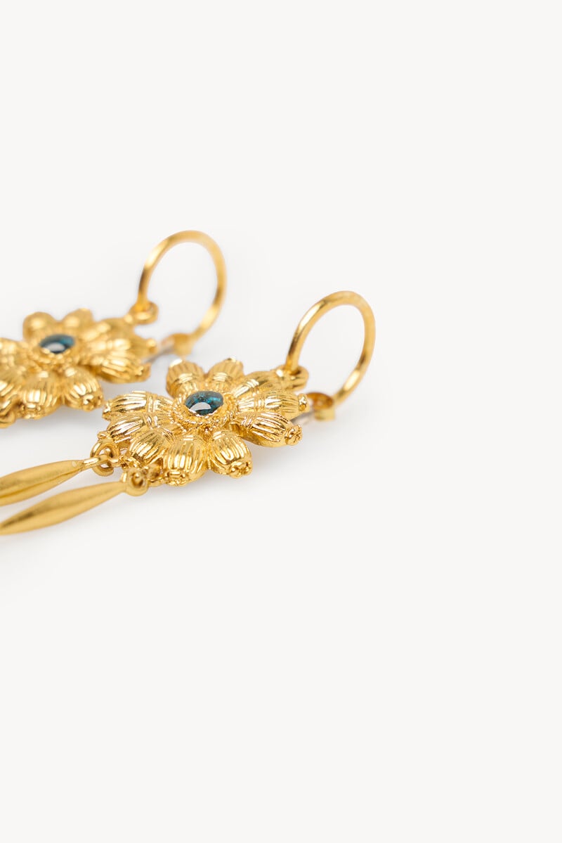 Cortefiel Nila. Pendientes Largos Flor