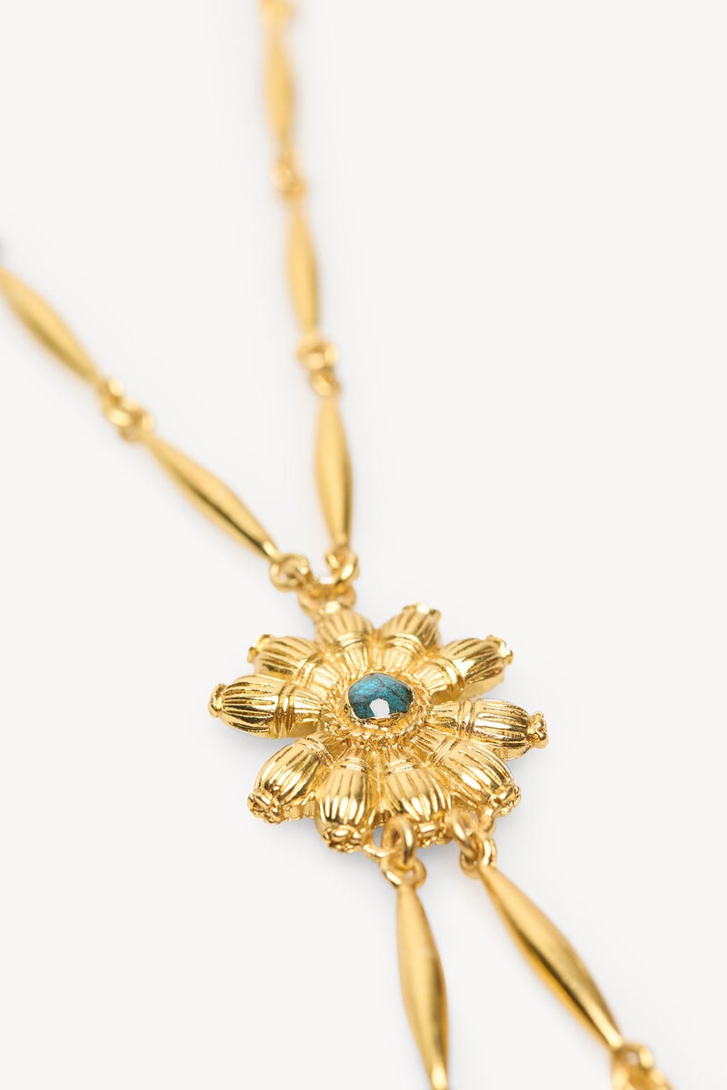Cortefiel Noelia. Collar largo flor