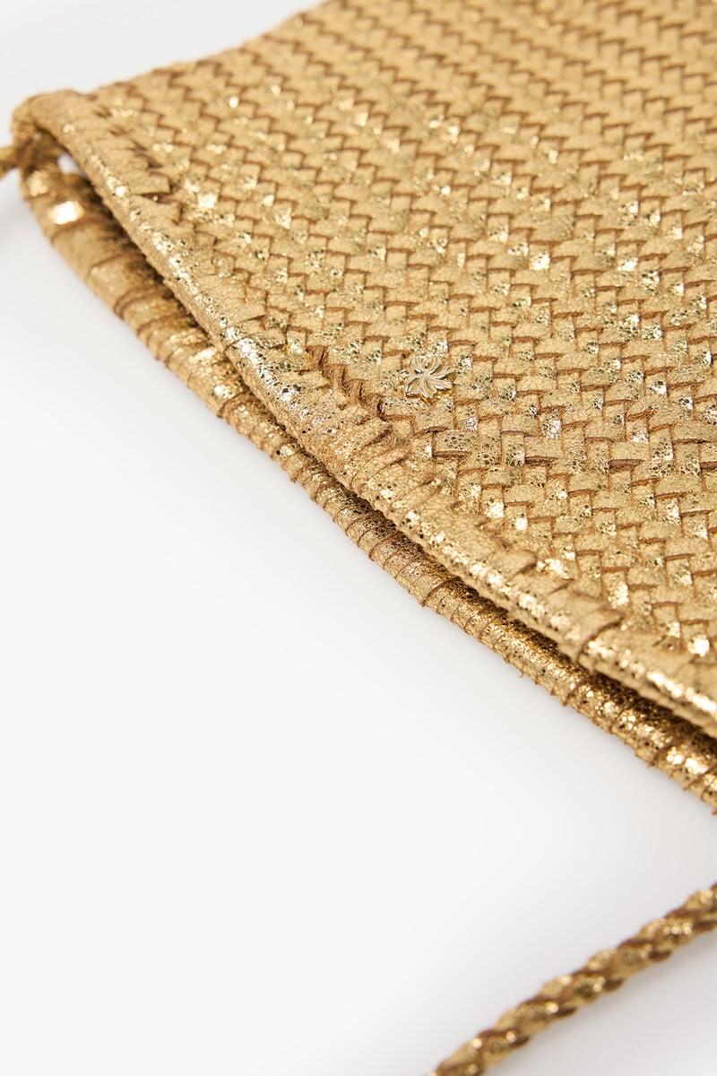 Cortefiel Noelle. Bolso Bandolera Trenzada En Piel