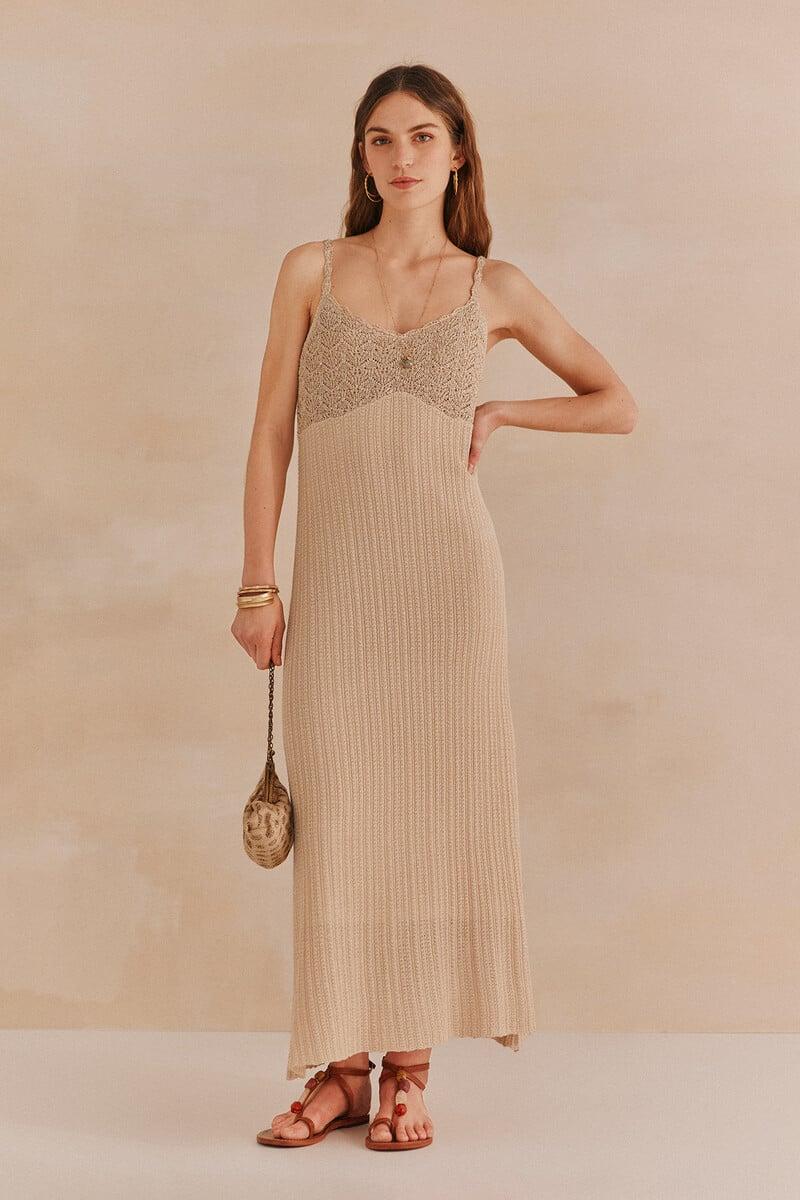 Cortefiel Nora. Vestido tirantes punto