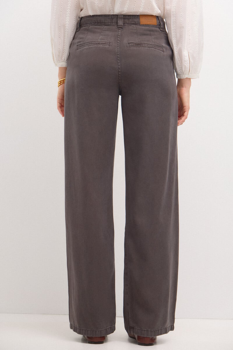 Cortefiel Olaia. Pantalón Fluido En Tencel