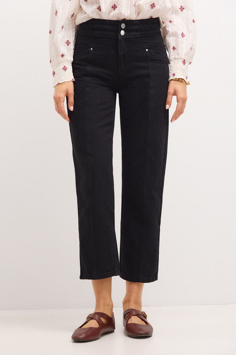 Cortefiel Omega. Jeans Rectos Con Cortes