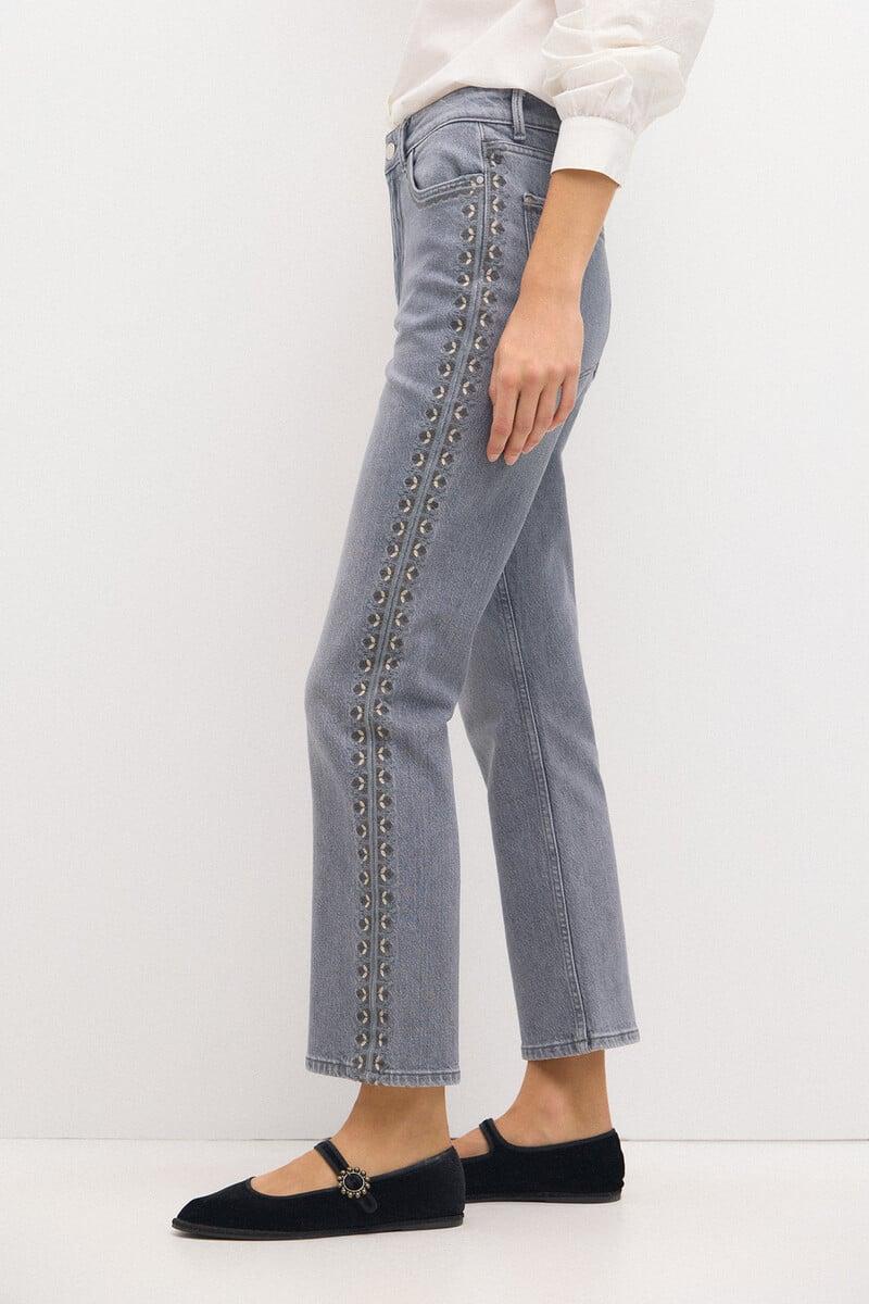 Cortefiel Ondina. Jeans Con Corte De Bota