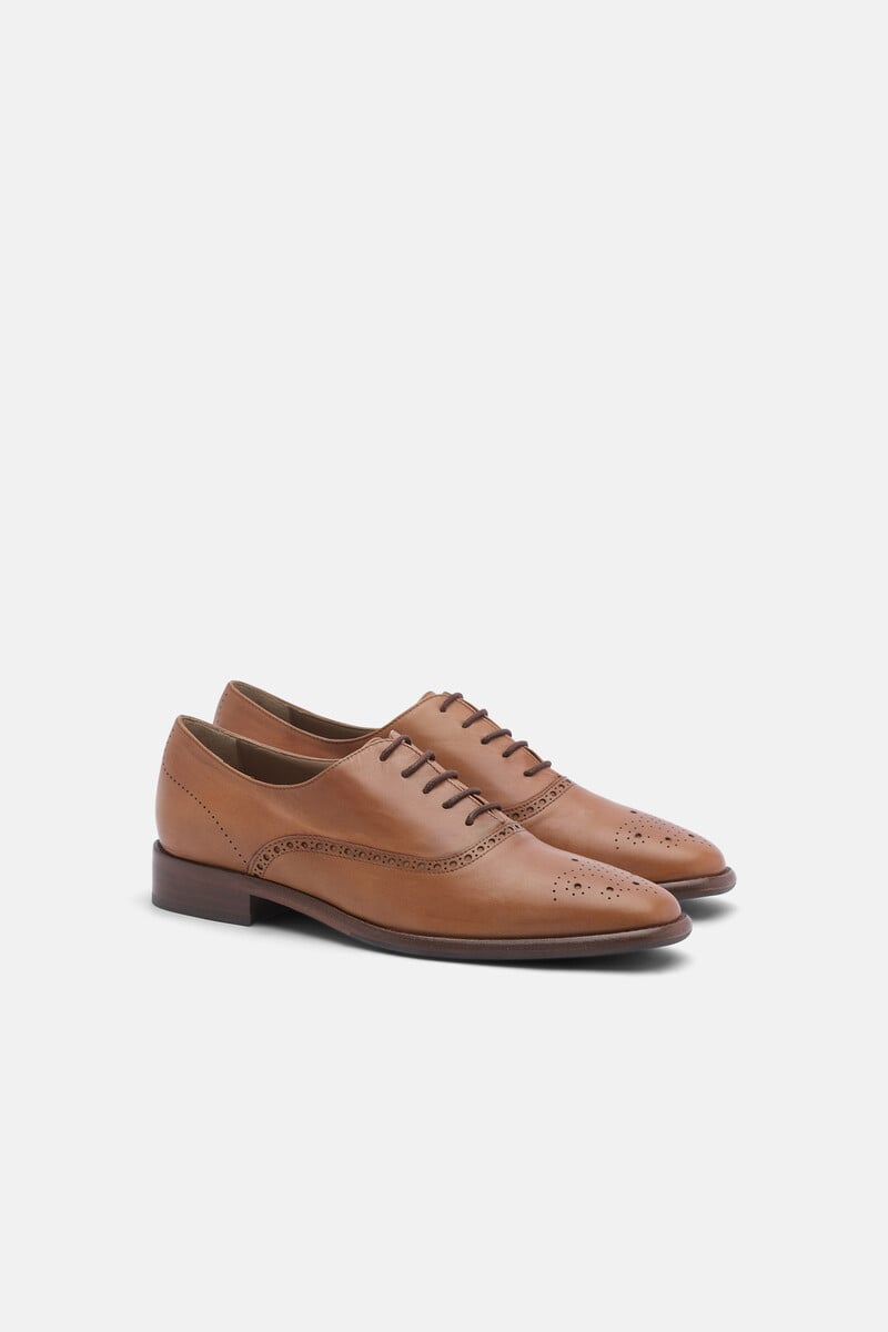 Cortefiel Oxfords De Vacuno Marrones