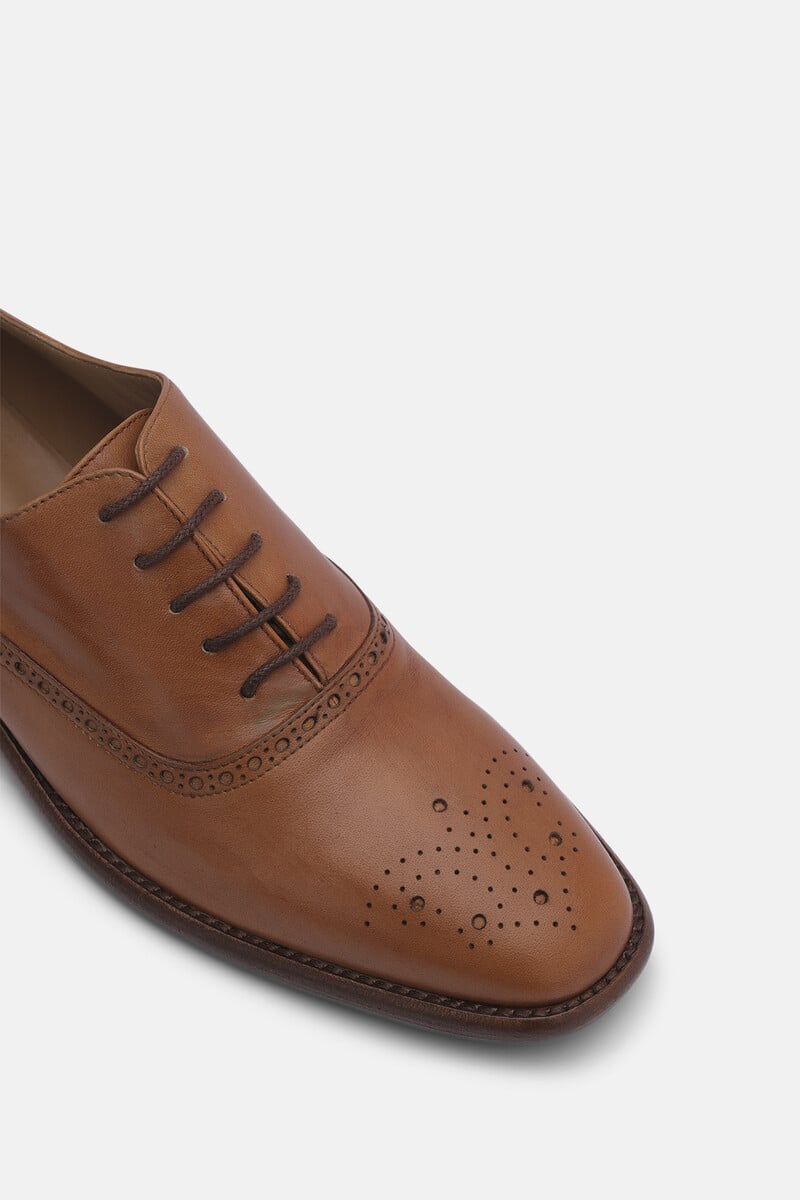 Cortefiel Oxfords De Vacuno Marrones