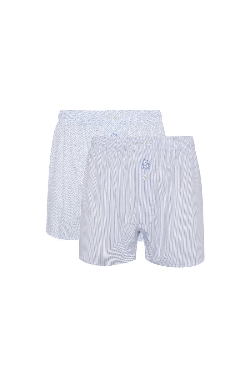 Cortefiel Pack 2 bóxer azules