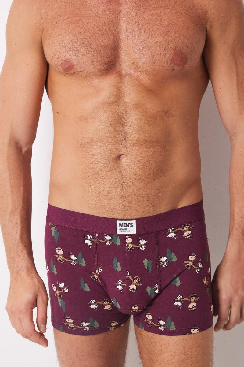 Cortefiel Pack 2 Calzoncillos Bóxer Algodón Snoopy