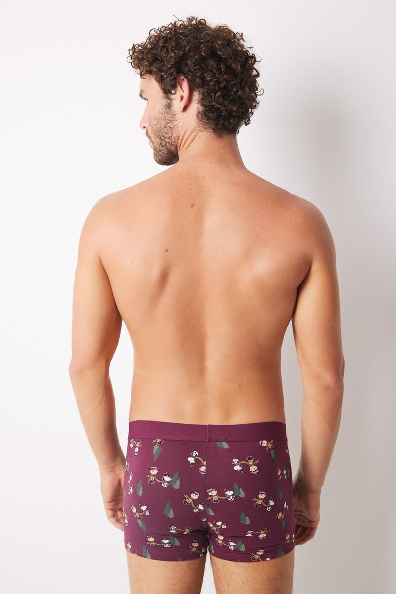 Cortefiel Pack 2 Calzoncillos Bóxer Algodón Snoopy