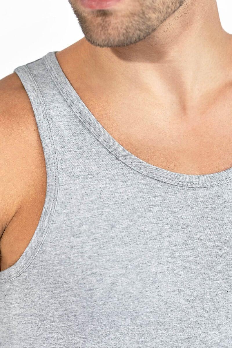 Cortefiel Pack 2 Camisetas Lisas Sin Mangas Grises