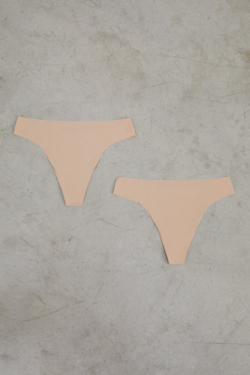 Cortefiel Pack 2 Tangas Nude