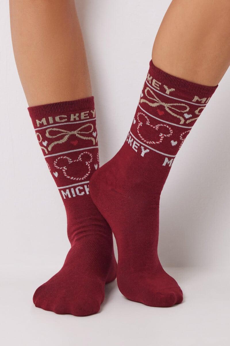 Cortefiel Pack 3 Calcetines Altos Mickey Mouse