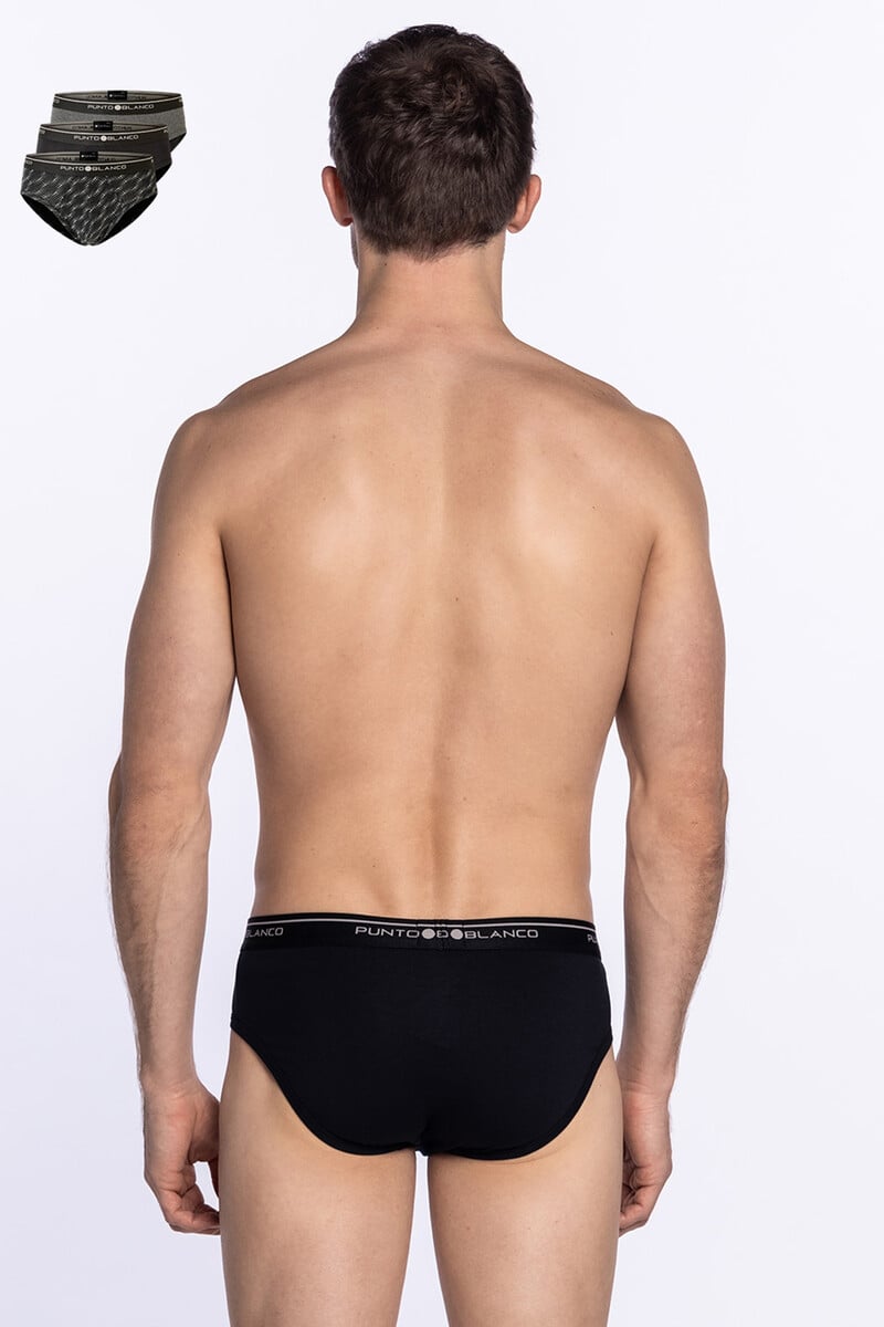 Cortefiel Pack De 3 Slips Algodón