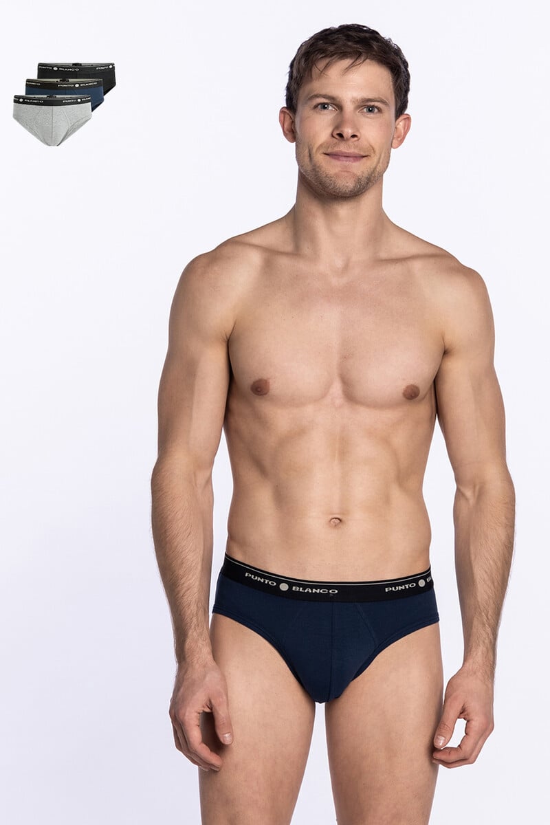 Cortefiel Pack De 3 Slips Algodón