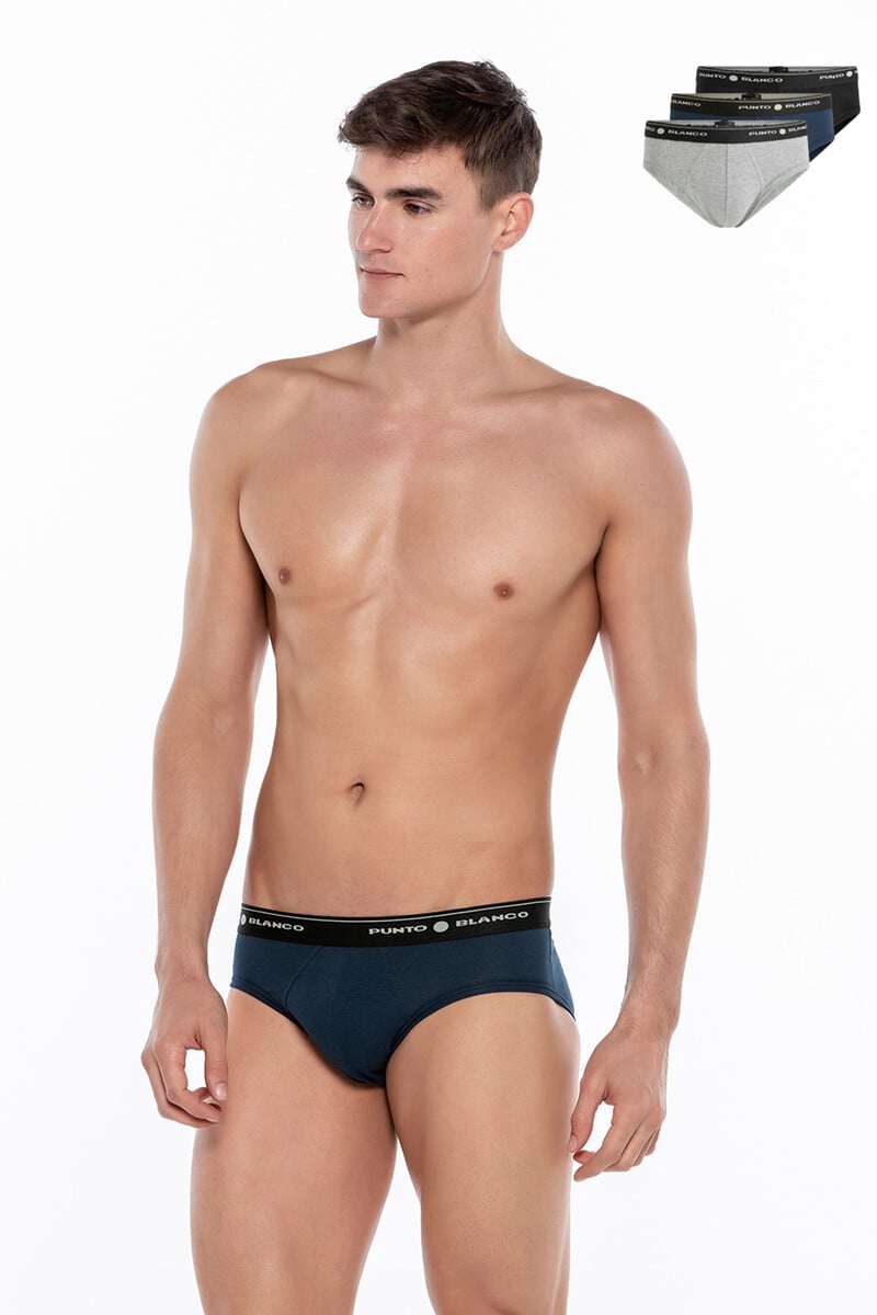 Cortefiel Pack De 3 Slips Algodón