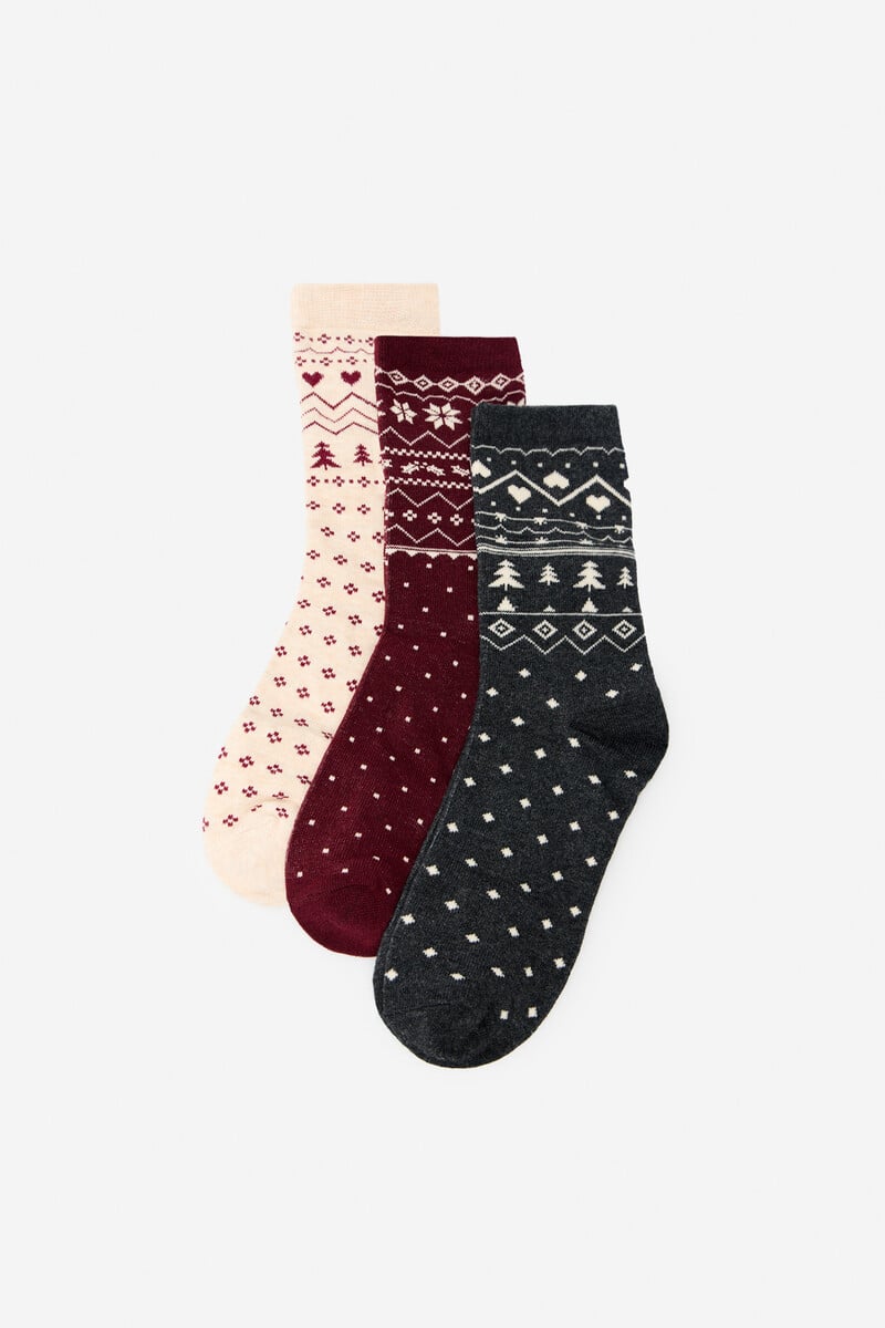 Cortefiel Pack De Calcetines Navidad