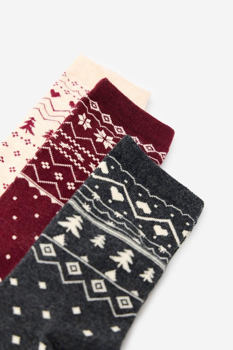 Cortefiel Pack De Calcetines Navidad