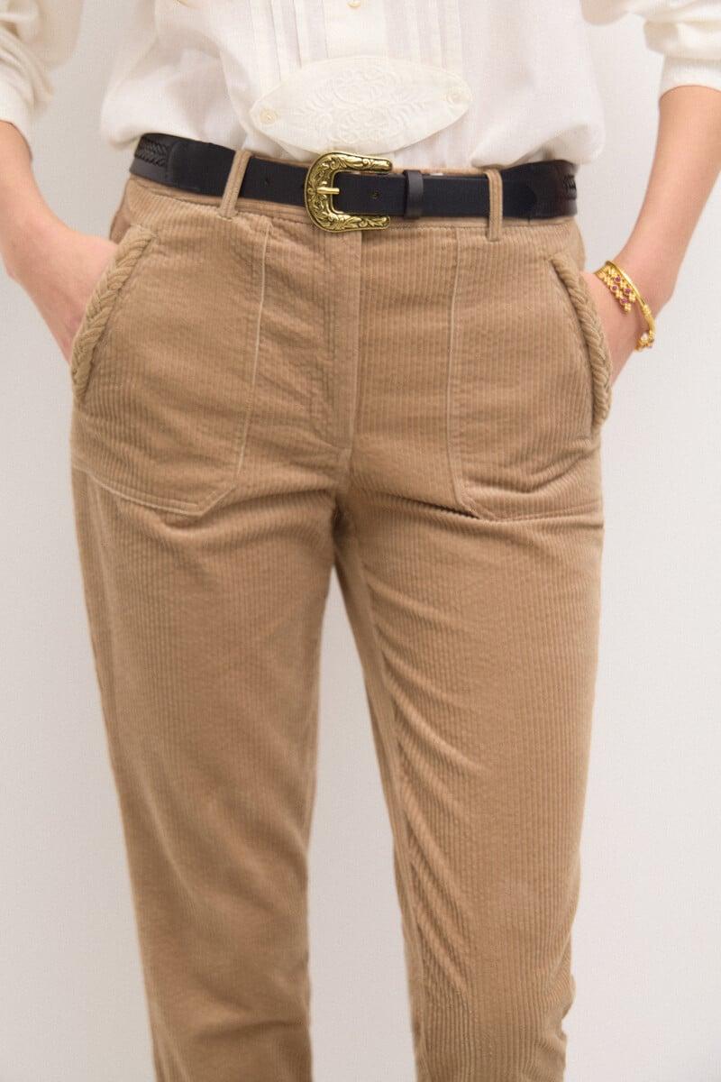 Cortefiel Padme. Pantalón Recto De Pana