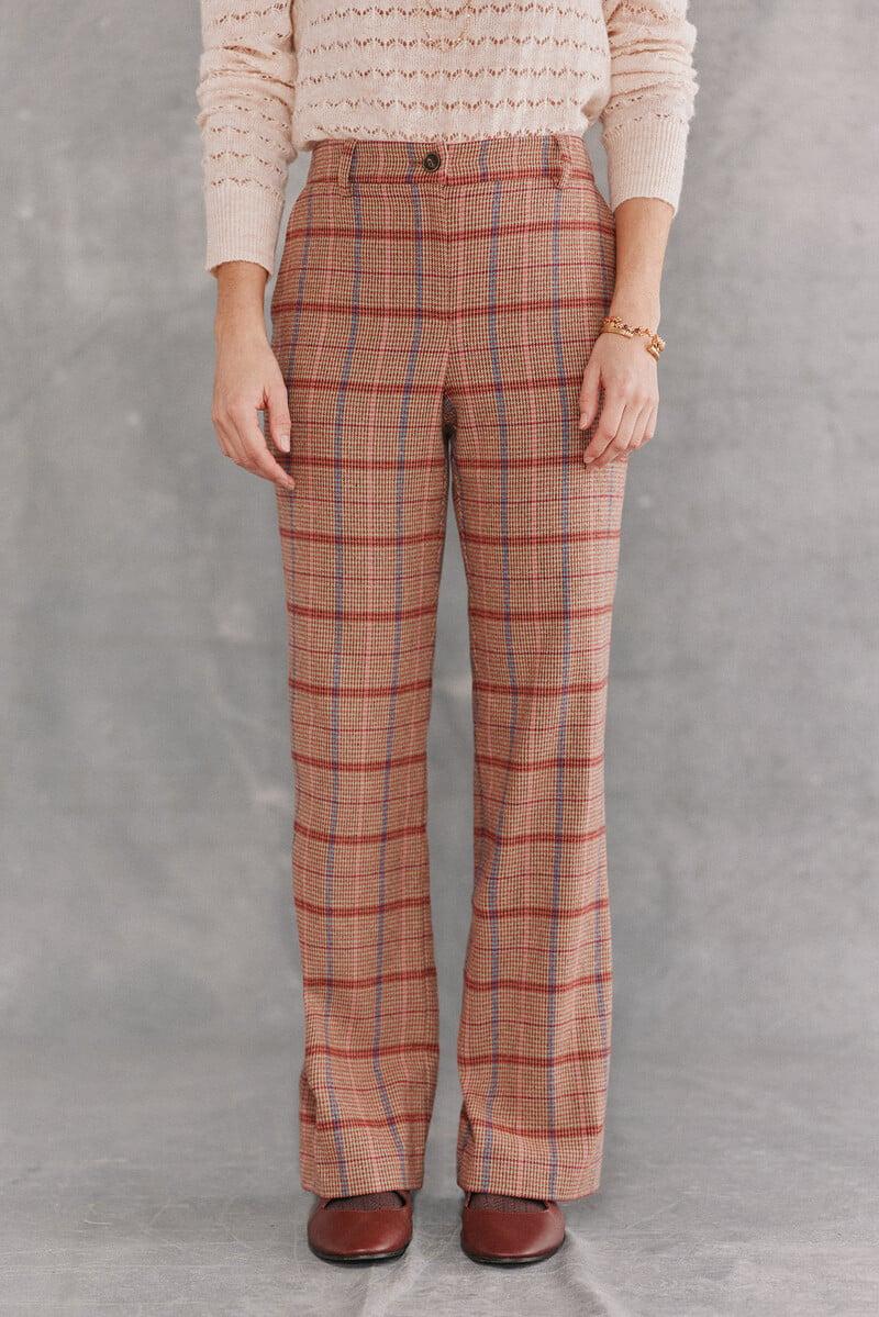 Cortefiel Pandora. Pantalón Recto De Cuadros