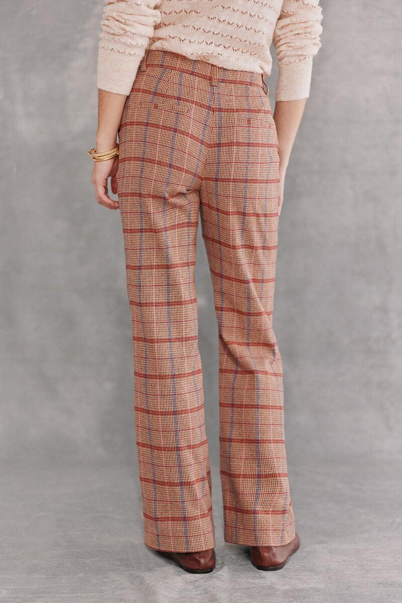 Cortefiel Pandora. Pantalón Recto De Cuadros