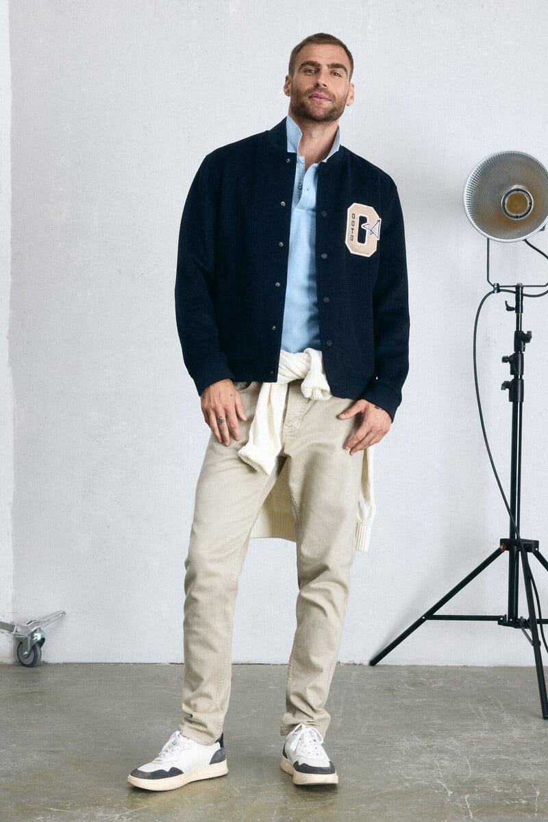 Cortefiel Pantalón 5 bolsillos color slim