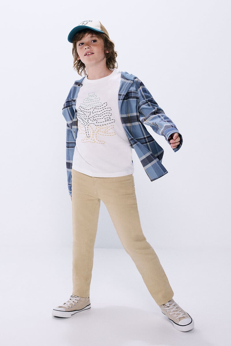 Cortefiel Pantalon 5 Bolsillos Niño