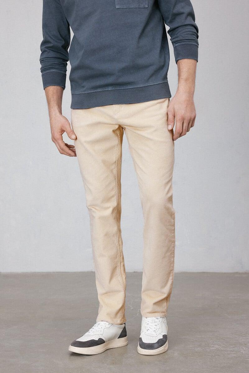 Cortefiel Pantalón 5 Bolsillos Pana Fina