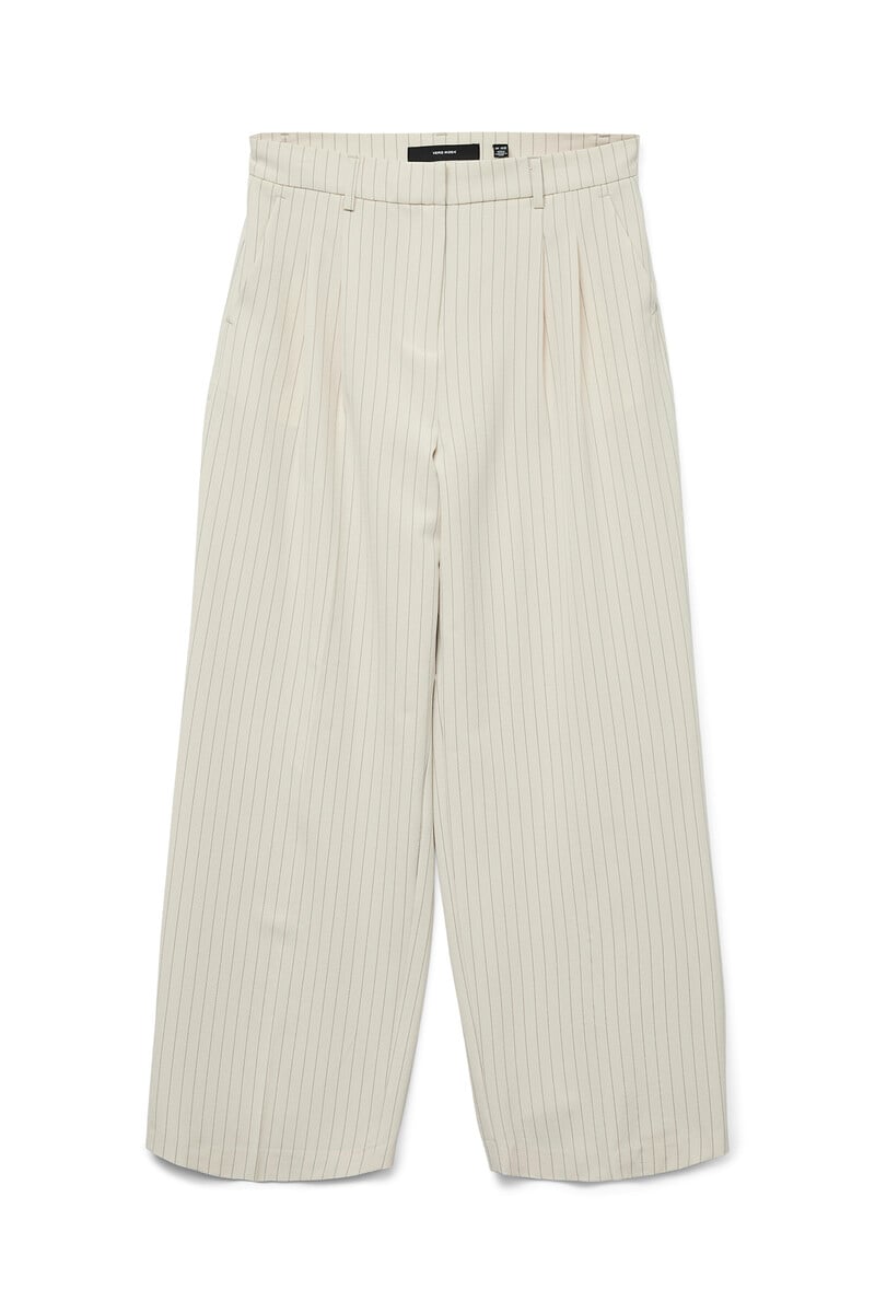 Cortefiel Pantalón ancho de rayas