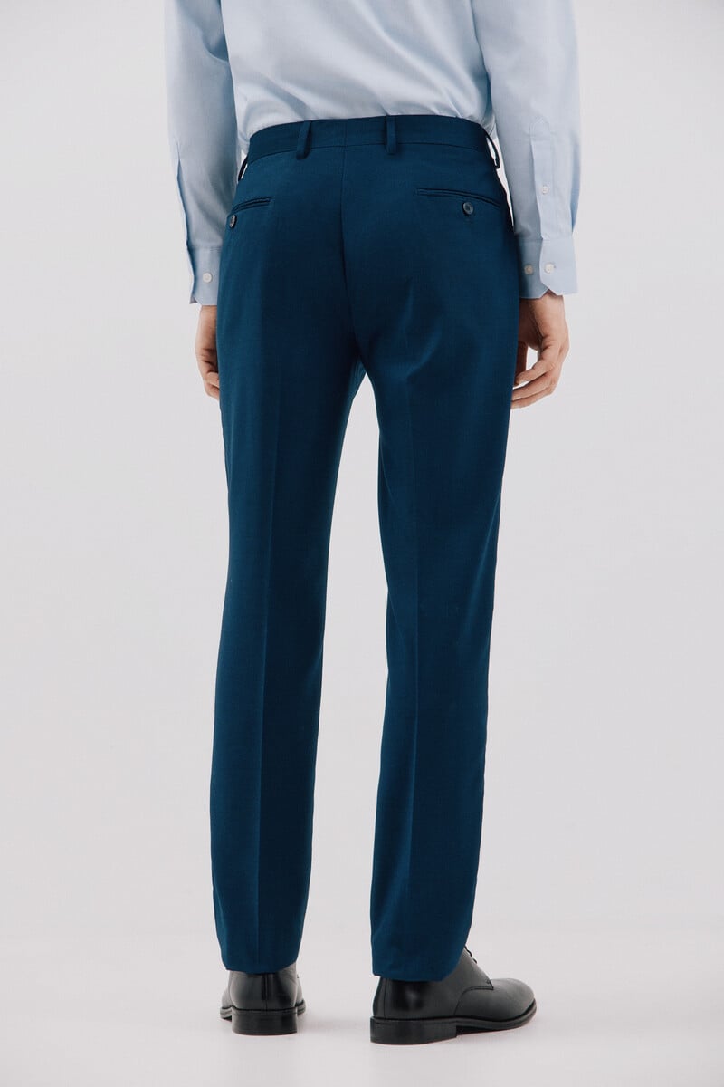 Cortefiel Pantalón Azul Slim Fit