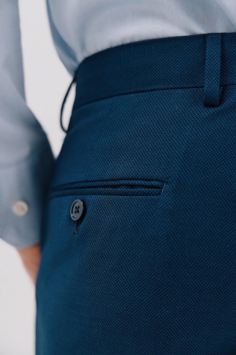 Cortefiel Pantalón Azul Slim Fit